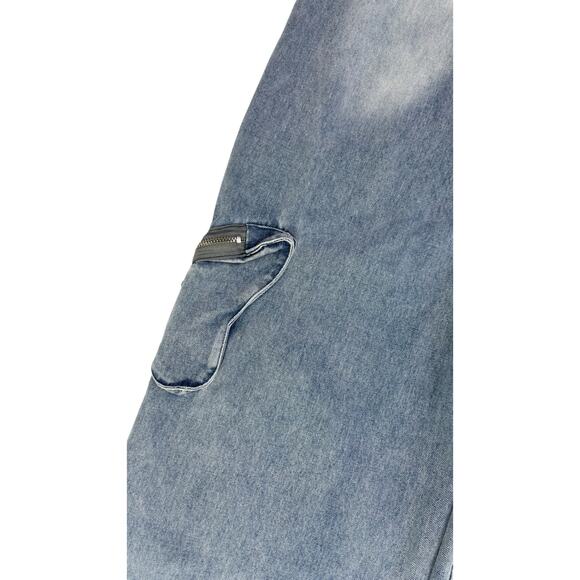 Aelfric Eden y2k Baggy Wide Leg Jeans Size Medium x 32 Skater Streetwear Grunge - Picture 8 of 10